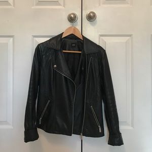 ASOS black faux leather jacket